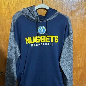 Fanatics Navy and Gray Nuggets Basketball Hoodie